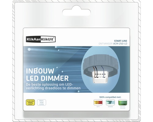 KlikAan KlikUit inbouw led dimmer in verpakking