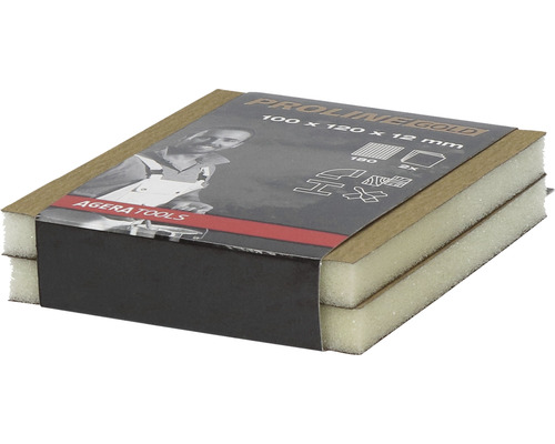 Schuurspons, korrel 180, afmetingen 100 x 120 x 12 millimeter