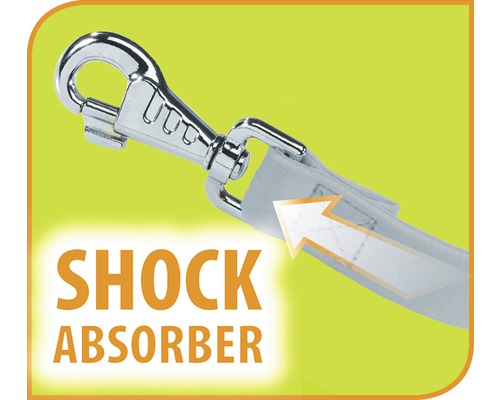 Symbool voor schokdemper aan een hondenriem