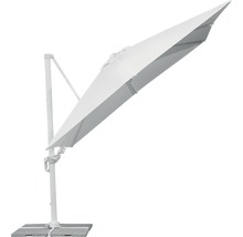 Vrijhangende parasol met betonnen voet
