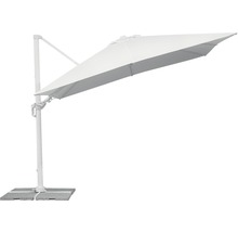 Vrijstaande parasol voor de tuin op betonnen platen