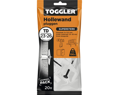 Togler Hollewandpluggen verpakking van 20 stuks