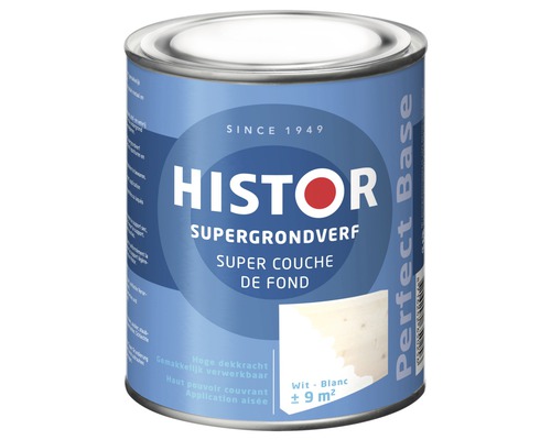HISTOR Perfect Base Supergrondverf wit 750 ml Histor Supergrondverf blik