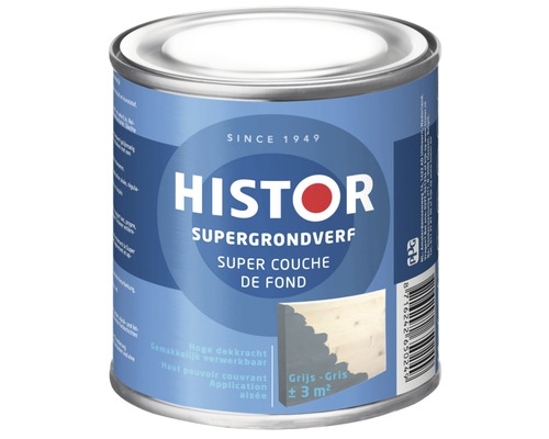 HISTOR Perfect Base Supergrondverf grijs 250 ml Histor Supergrondverf in blik