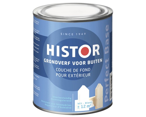 HISTOR Perfect Base Grondverf voor buiten wit 750 ml Histor grondverf voor buiten, blik