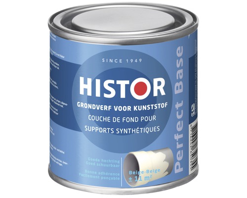 HISTOR Perfect Base Grondverf voor kunststof beige 250 ml Histor grondverf voor kunststof in een metalen blik