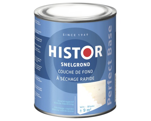HISTOR Perfect Base Snelgrond wit 750 ml Histor snelgrondverf in blik