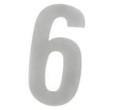 Huisnummer 6 van kunststof