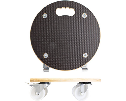 Ronde werkplaatskruk met handgreep en wielen