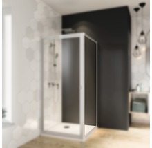 BREUER Zijwand voor douchedeur Fara4 zilver 90 cm helder glas