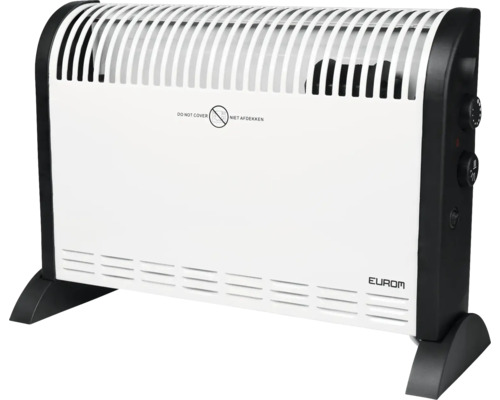 Elektrische radiator met de tekst Niet afdekken Elektrische radiator met de tekst Niet afdekken
