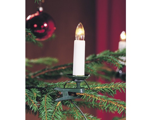 Elektrische kerstboomkaars met clip voor bevestiging aan de kerstboom
