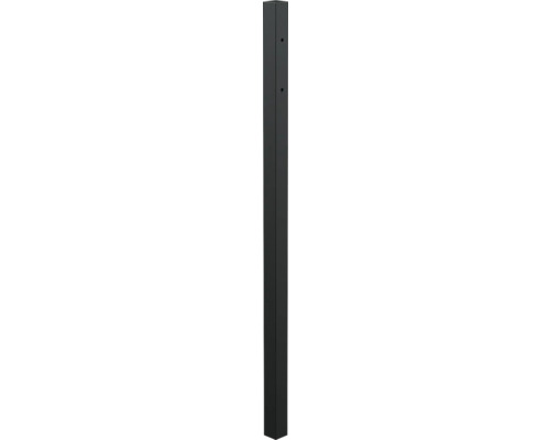 GAH.ALBERTS Paal tbv sluiting voor Chaussee/Circle/Guardian zwart 6x6x150 cm Zwarte stalen brievenbus