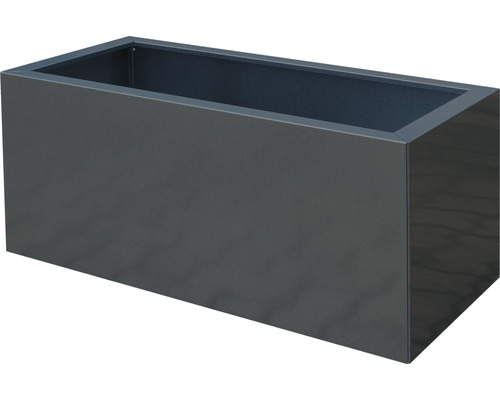 Rechthoekige plantenbak van metaal