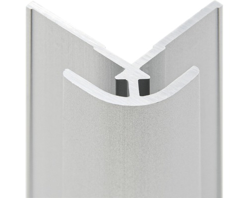 SCHULTE Hoekprofiel buitenzijde t.b.v. douche achterwanden 210 cm aluminium Aluminium hoekprofiel voor bouwprojecten