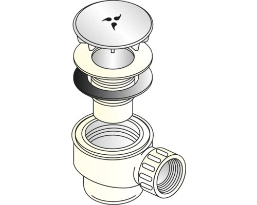 Afvoergarnituur voor wastafel