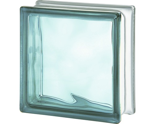 Glasblok turkoois wolk 19x19x8 cm Glasblok turkoois wolk 19x19x8 cm