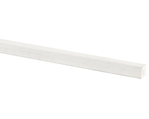 Glaslat hardhout gegrond wit (b x d x l) 15 x 17 x 2700 mm Houten sierlijst