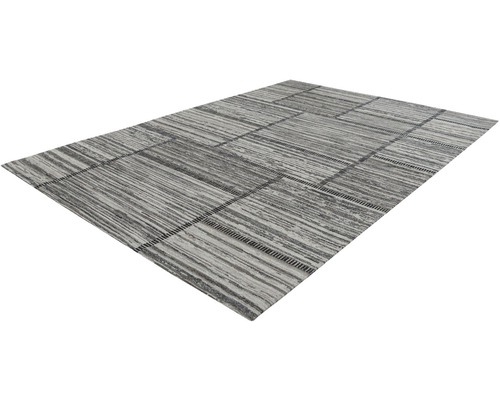 Grijs tapijt met rechthoekig patroon