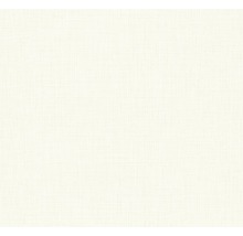 Licht behang met canvasstructuur
