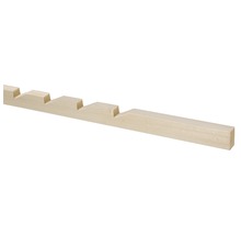 Houten lat met uitsparingen