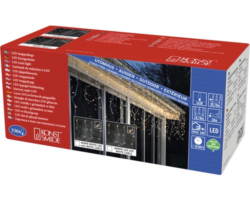 Konst Smide LED ijspegel-lichtketting verpakking voor buiten