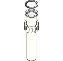 Verstelbuis met wartel kunststof 1.1/2 x 40 x 200 mm-thumb-1 Verstelbuis met wartel kunststof 1.1/2 x 40 x 200 mm-thumb-1