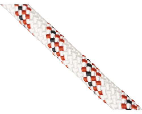 MAMUTEC Touw Passat polyester wit/rood Ø 8 mm, meterwaren