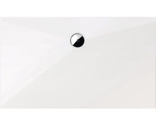 Witte douchebak met afvoer