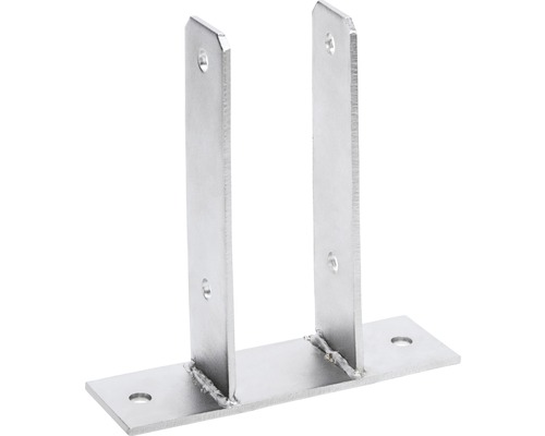 Metalen paaldrager met boorgaten voor bevestiging