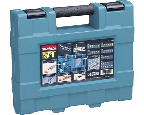 Makita boor- en bitset met 71 delen in koffer