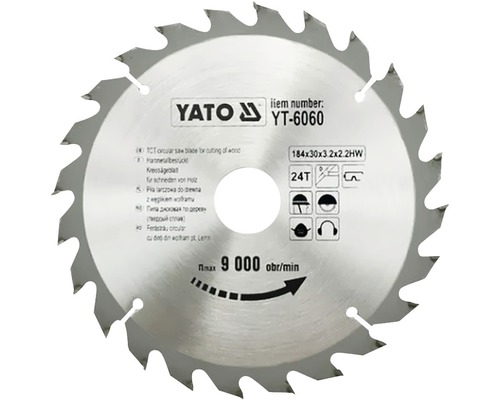 YATO Cirkelzaagblad YT-6060 184x30x3,2 mm 24T