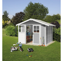 GROSFILLEX Tuinhuis Lodge Deco M grijs/wit 296x258 cm
