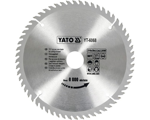 Yato cirkelzaagblad voor het zagen van hout