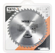 Yato cirkelzaagblad met een diameter van 250 millimeter voor het snijden van hout