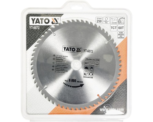 Yato cirkelzaagblad in verpakking