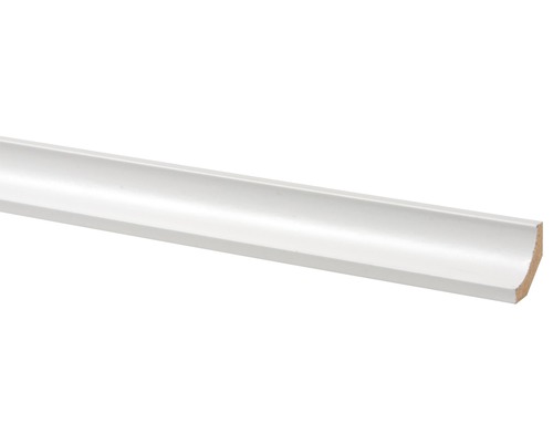 Witte holle plint van hout