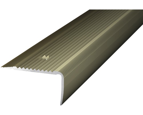 PRINZ Trapprofiel 45x23 mm aluminium RVS 100 cm Trapprofiel van metaal met ribbeloppervlak