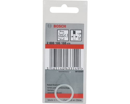 Bosch sluitring in blisterverpakking, 16 mm binnendiameter, 20 mm buitendiameter