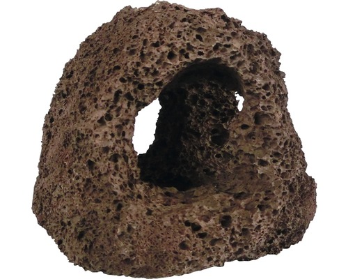 ORBIT Decoratie steen Lava grot 3 gaten bruin ORBIT Decoratie steen Lava grot 3 gaten bruin