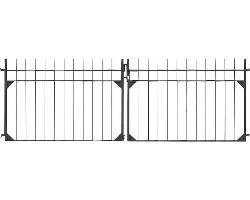 GAH.ALBERTS Dubbele poort Guardian zwart 301x100 cm