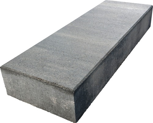 DIEPHAUS Traptrede iStep kwartsiet 100x35x15 cm Grijze betonnen borduursteen voor tuinieren