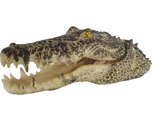 ORBIT Aquariumdecoratie Krokodillenkop met luchtuitlaat 15x6x5 cm