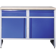 INDUSTRIAL Werkbank 118 cm blauw-grijs (2 deuren, 2 laden)-thumb-0 INDUSTRIAL Werkbank 118 cm blauw-grijs (2 deuren, 2 laden)-thumb-0