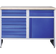 Werkbank met laden en kast