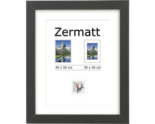 THE WALL Fotolijst hout Zermatt zwart 40x50 cm