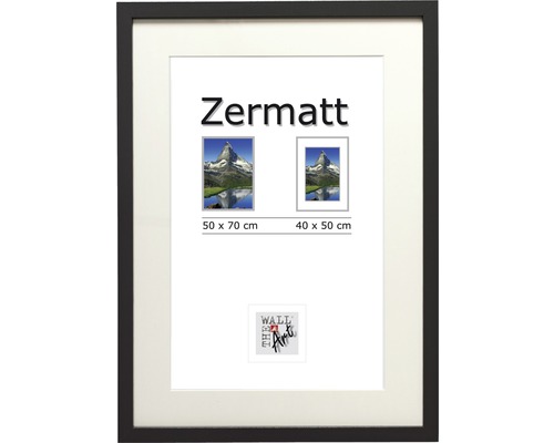 THE WALL Fotolijst hout Zermatt zwart 50x70 cm