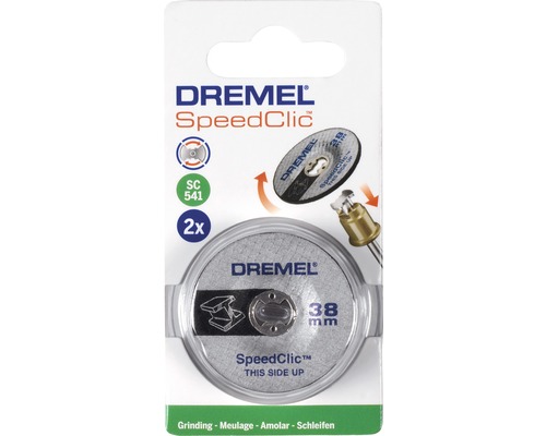 Dremel Speedclic doorslijpschijvenset, 38 millimeter, 2 stuks