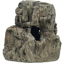 Decoratief element in rotslook met grot voor aquaria