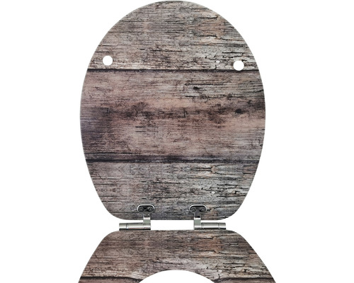 Toiletbril met houtlook